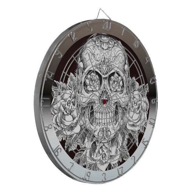 SKULL Art Dartboard (Front Left)