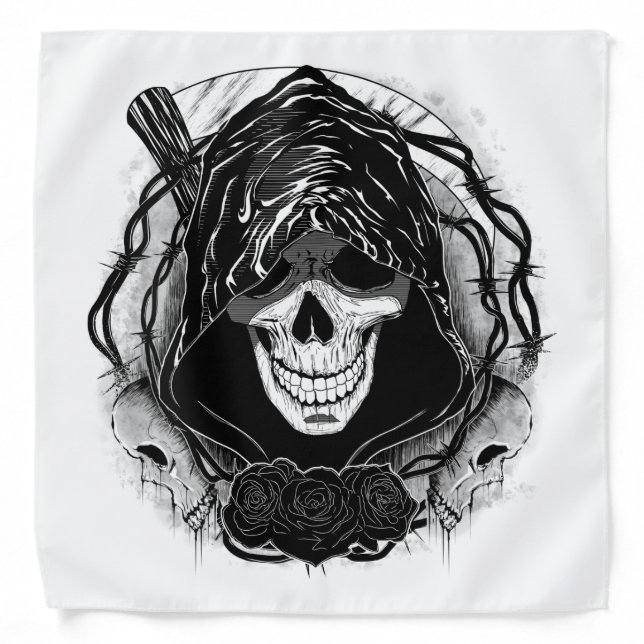 Skull art Design Bandana (Front)