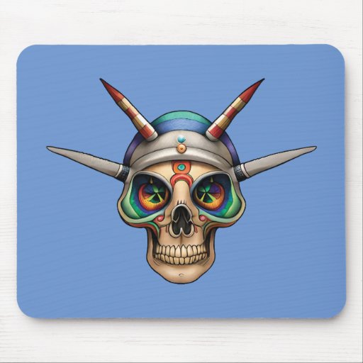 SKULL ART MOUSE PAD