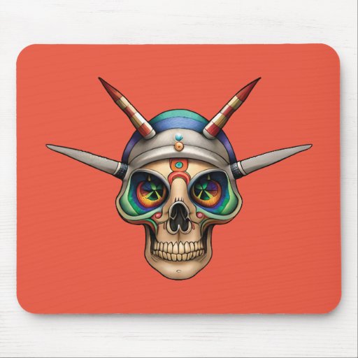 SKULL ART MOUSE PAD