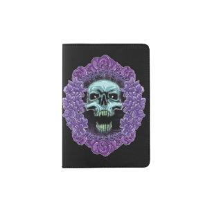 Skull Art Passport Holder