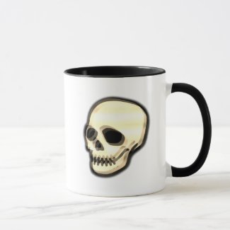 Skull Art Retro Vintage Duotone Design