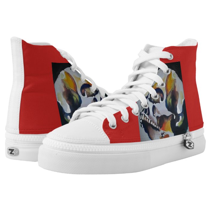 skull tennis shoes