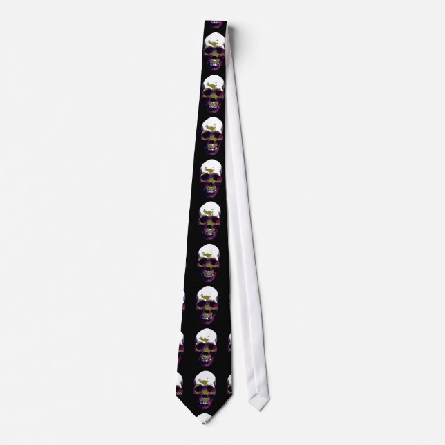 Skull Artwork Custom Ties (Front)