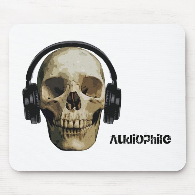 Skull Audiophile Mouse Pad (Front)