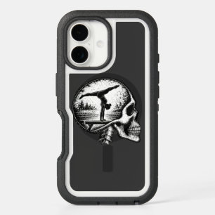 Skull Balance Acrobat Silhouette iPhone 16 Case