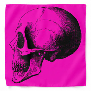 Skull Bandana,Pink Bandana
