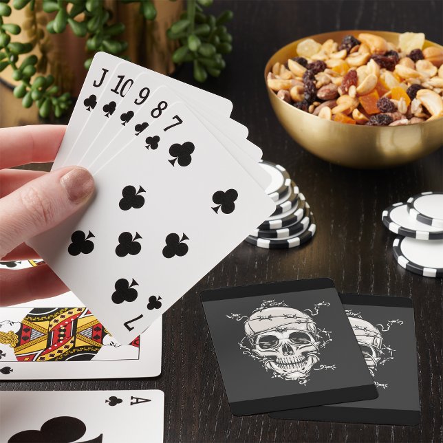 Skull Barbed Wire Poker Cards (Creator Uploaded)