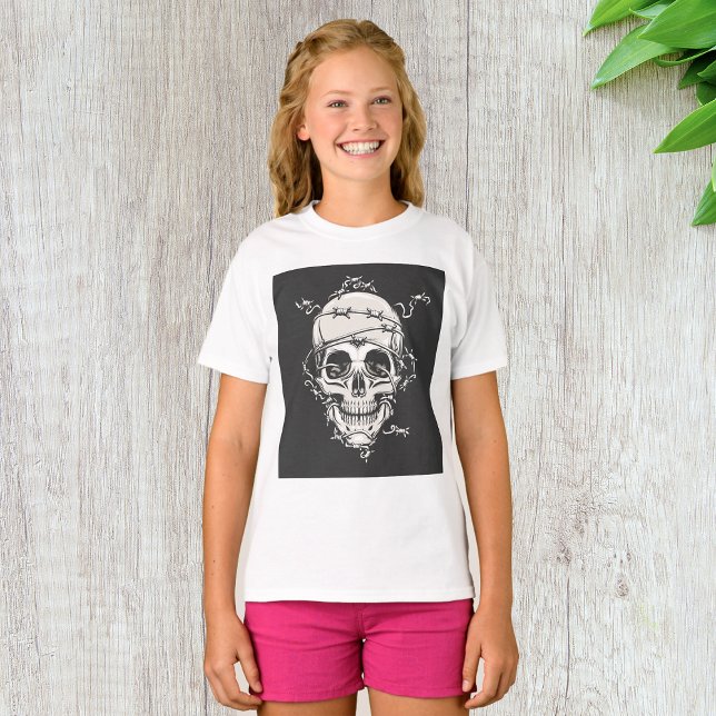 Skull Barbed Wire T-Shirt (Creator Uploaded)