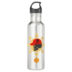 Skull Baseball Stainless Steel Water Bottle