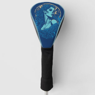 Skull Beauty Gothic Female Portrait Golf Head Cover