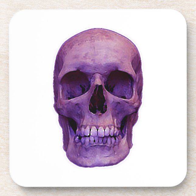 Skull Beverage Coaster (Front)