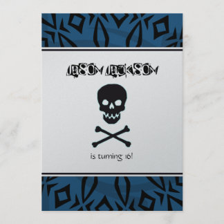 Skull Birthday Party Invitation