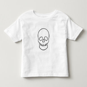 Skull - Black and White Toddler T-shirt