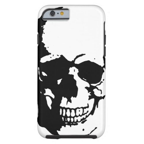 Skull _ Black  White Metal Fantasy Art Tough iPhone 6 Case