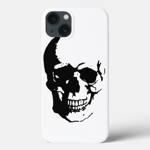 Skull Black White Metal Fantasy Art iPad Air Case