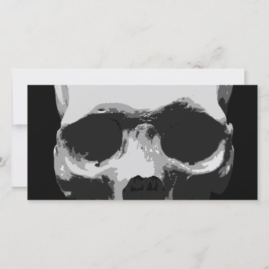 Skull Black & White Pop Art (Front)