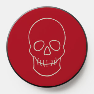 Skull - Blood Red and Bone White PopSocket