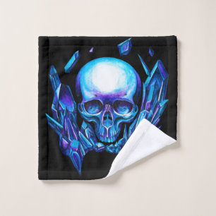 skull Blue chameleon Bath Towel Set