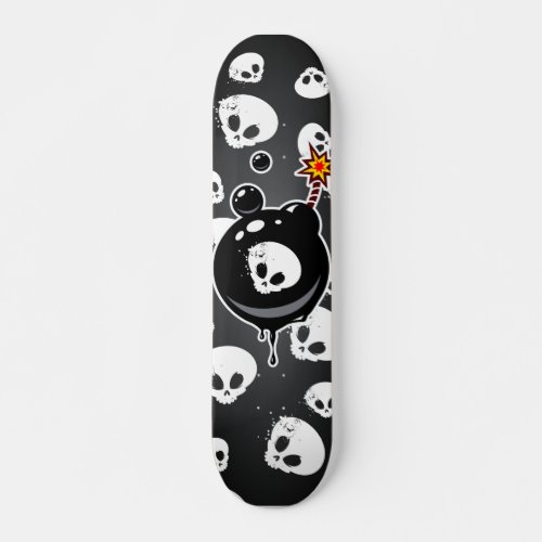 Skull Bomb Skateboard