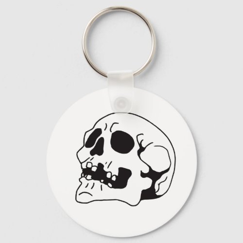 Skull Bone Art Keychain