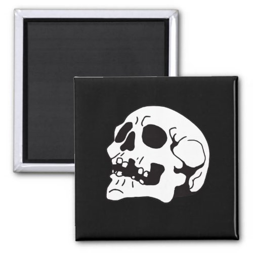 Skull Bone Pattern II Button Magnet