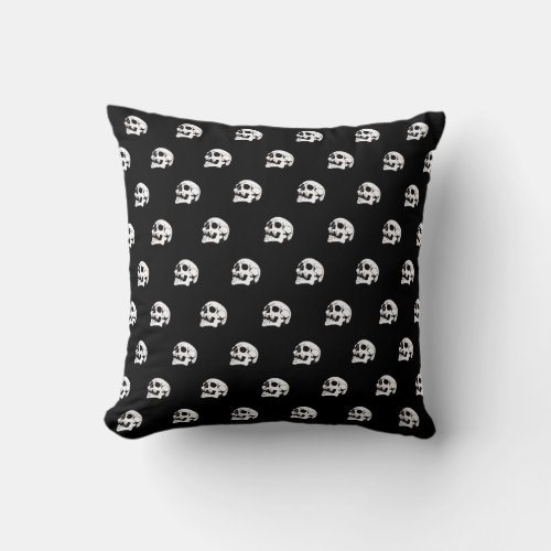 Skull Bone Pattern II Throw Pillow