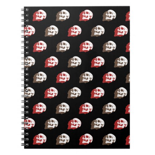 Skull Bone Pattern Notebook