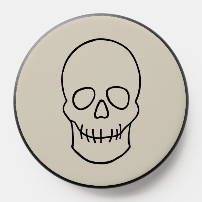 Skull - Bone White and Bat Black PopSocket (Popsocket)
