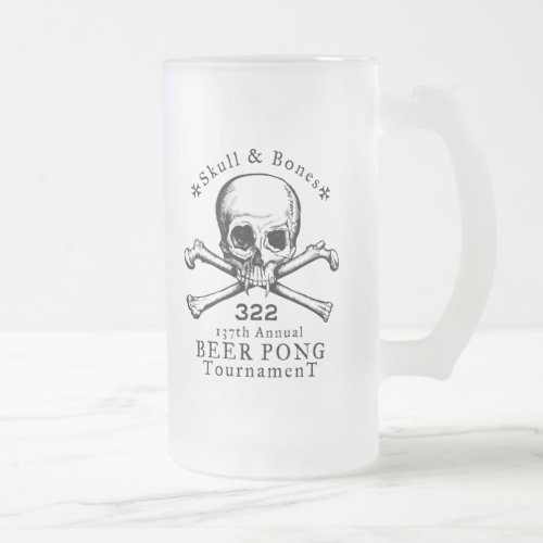 Skull  Bones Beer Pong Mug