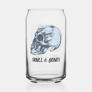 Skull & Bones Can Glass