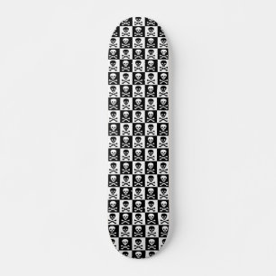 Skull & Bones Checkers Skateboard Deck