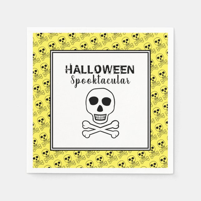 Skull & Bones, Halloween Party Napkins (Front)