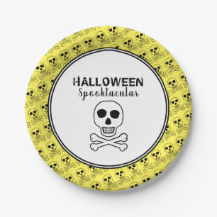 Skull & Bones, Halloween Party Paper Plates