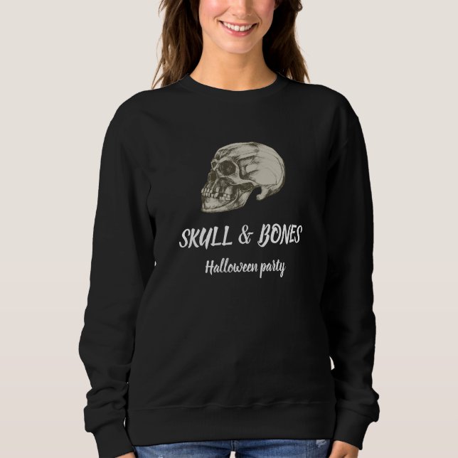 Skull & Bones Halloween Sweatshirt (Front)