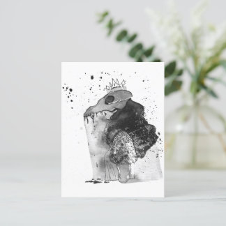 Skull & Bones Illustration Postcard