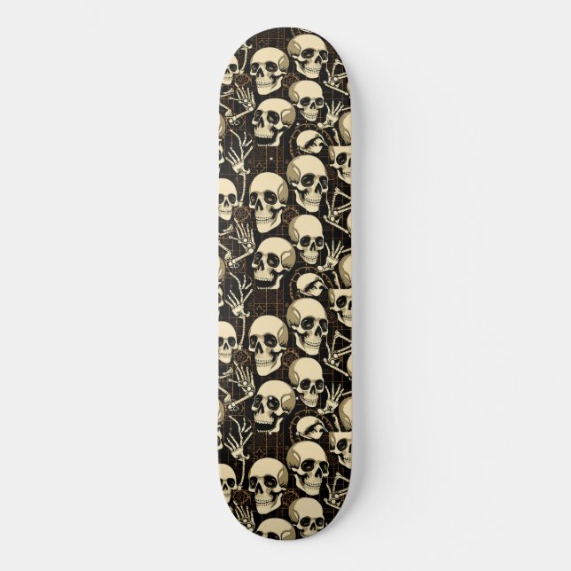Skull bones skateboard (Front)