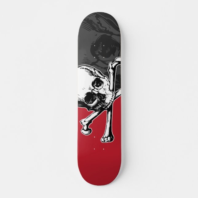 Skull & Bones Skateboard Deck (Front)