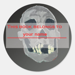 Skull Bookplate