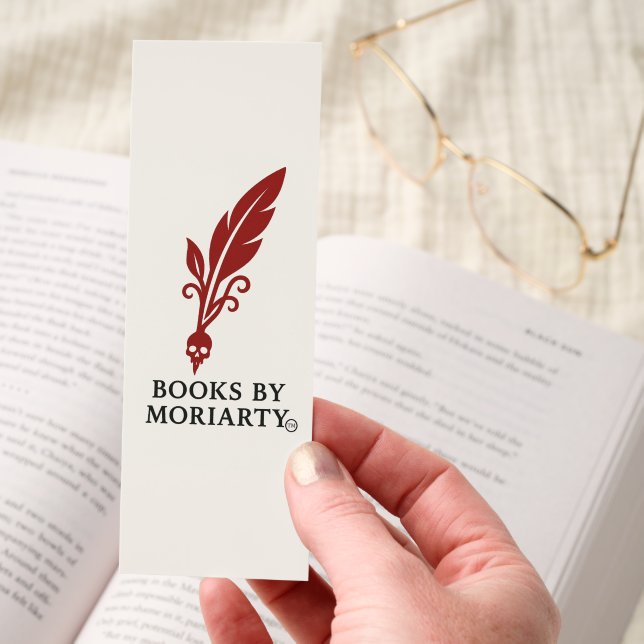 Skull Books by Moriarty Book Mark (Hand)