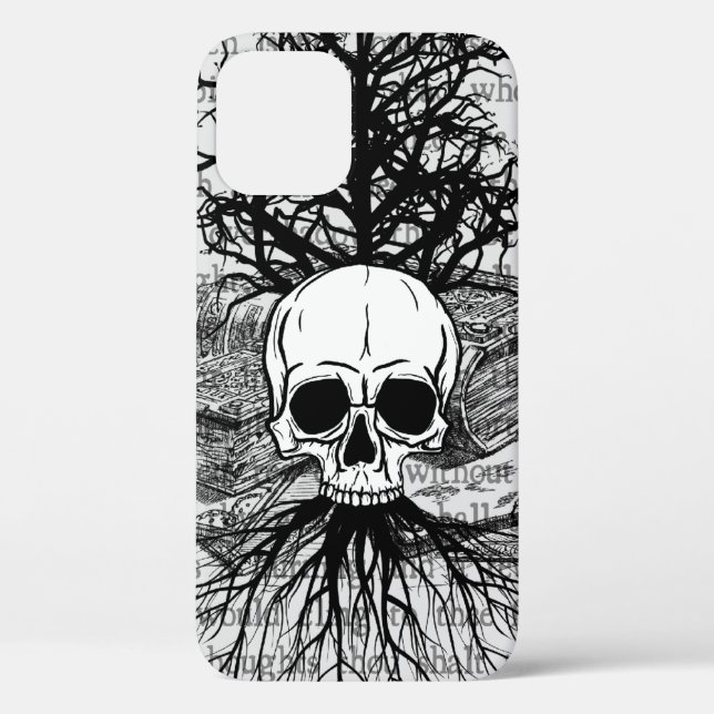 Skull & Books Case-Mate iPhone Case (Back)