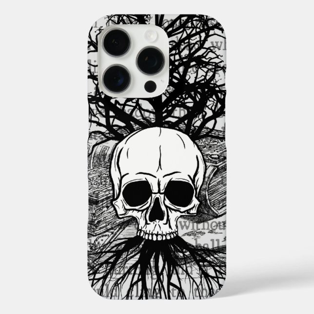 Skull & Books Case-Mate iPhone Case (Back)