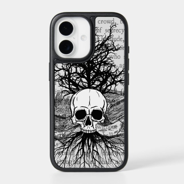 Skull & Books Case-Mate iPhone Case (Back)