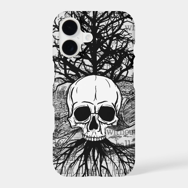 Skull & Books Case-Mate iPhone Case (Back)