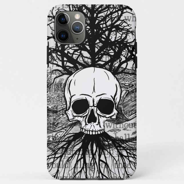 Skull & Books Case-Mate iPhone Case (Back)