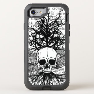 +{ Skull & Books }+ OtterBox Defender iPhone SE/8/7 Case