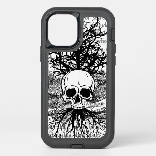  Skull  Books  OtterBox Defender iPhone 12 Pro Case