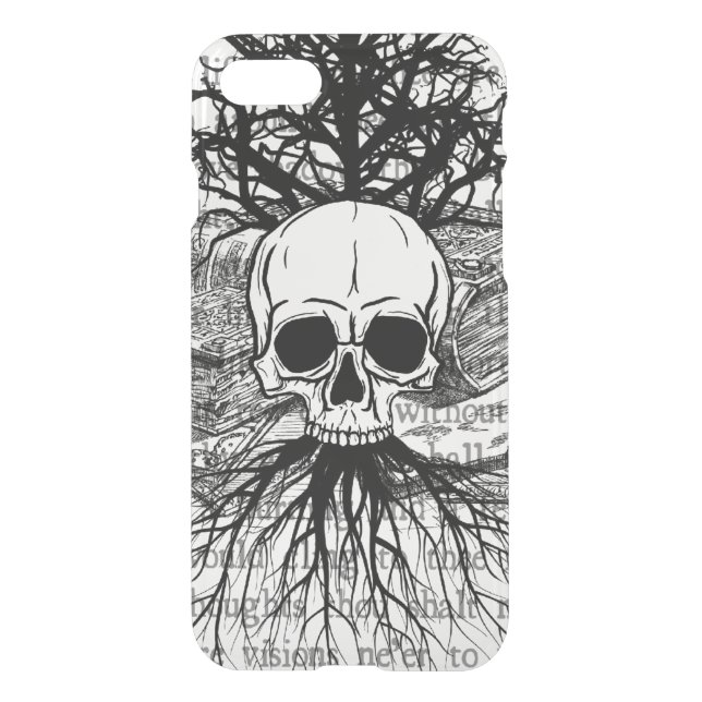 Skull & Books Uncommon iPhone Case (Back)