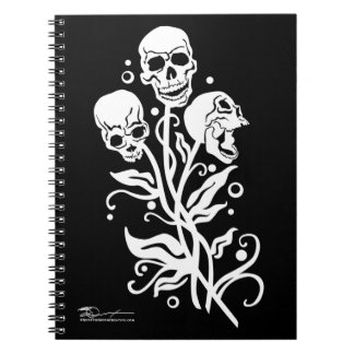 Skull Bouquet, Notebook, School, Back To School Notebook