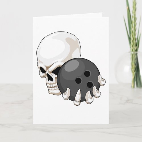 Skull Bowling Bowling ball Card